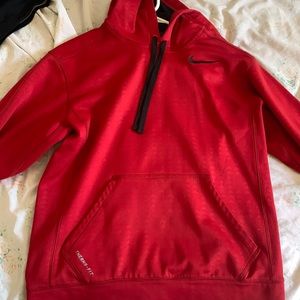 Red Nike hoodie